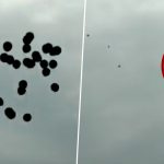 Congress Worker Releases Black Balloons Moments After PM Narendra Modi’s Chopper Takes Off From Andhra Pradesh (Watch Video)